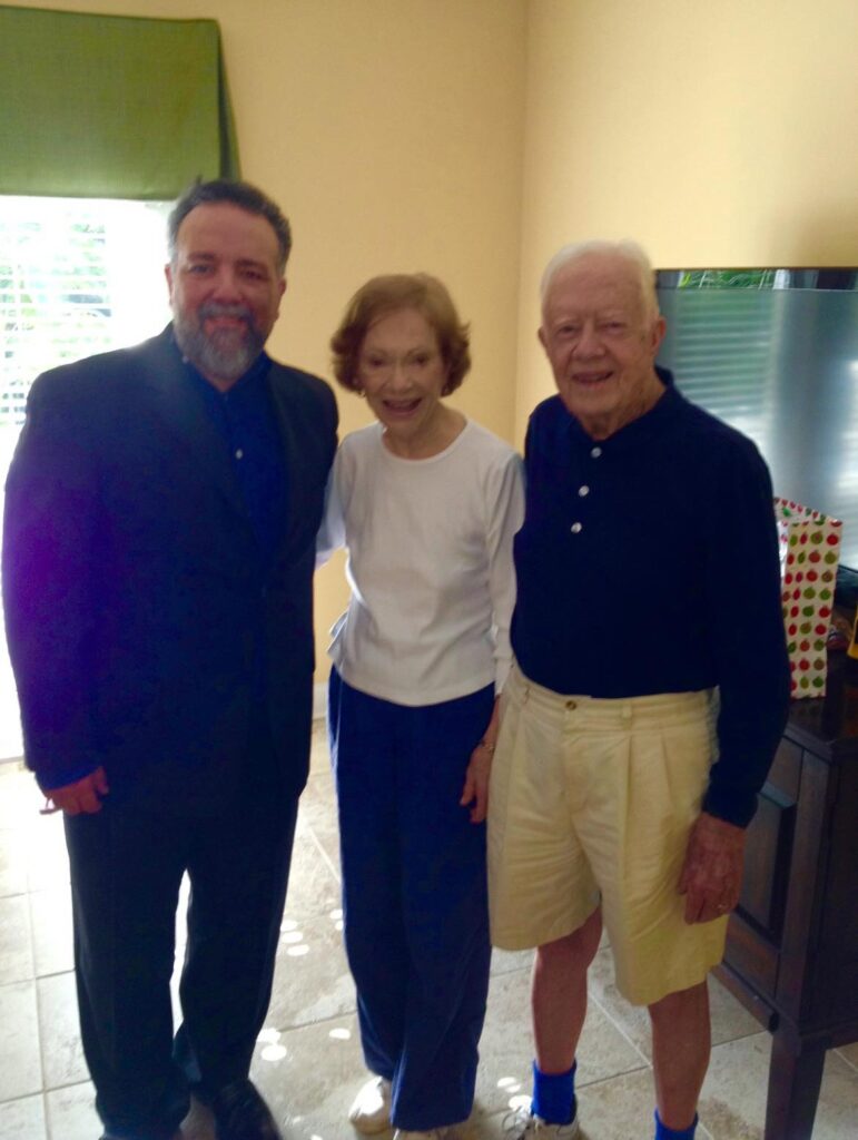 South Florida Corporate Private Party Entertainer Alex Beresford with Jimmy Carter
